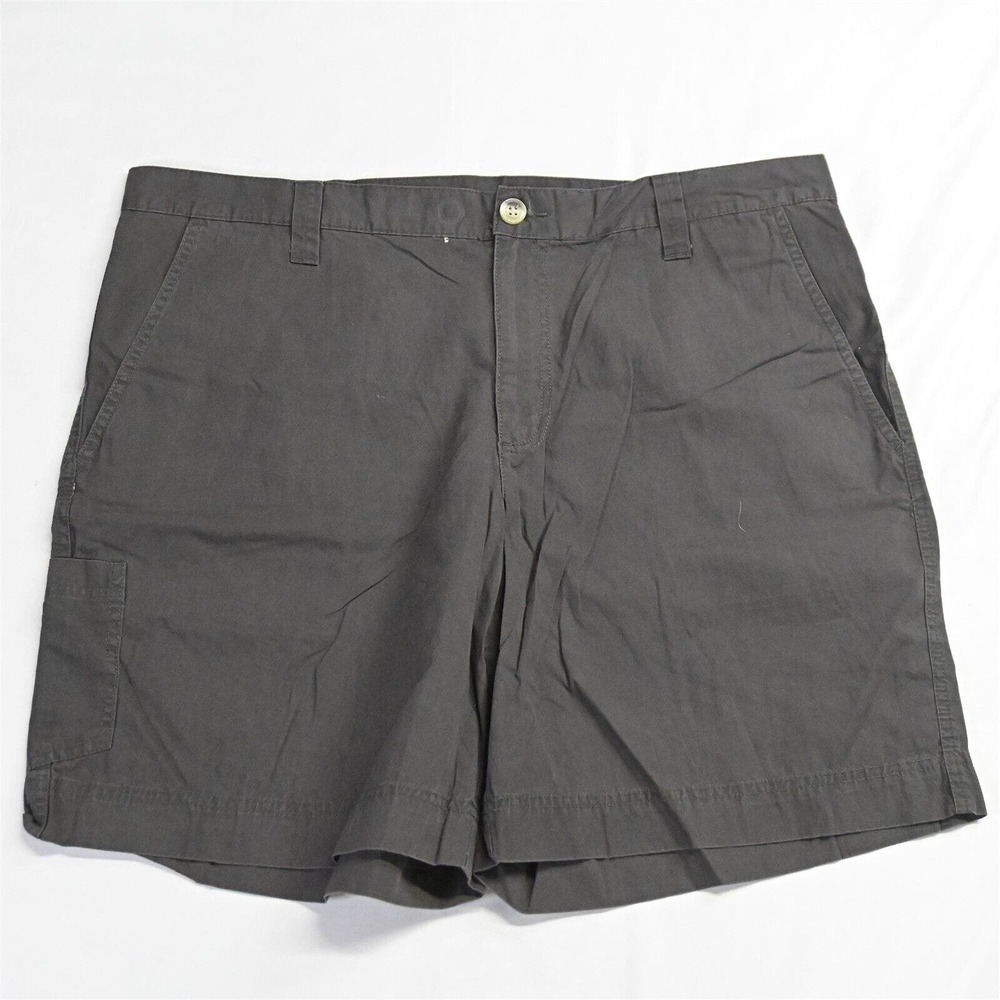 Columbia 38 x 9" Dark Gray Poplin‎ Lightweight Cargo Shorts
